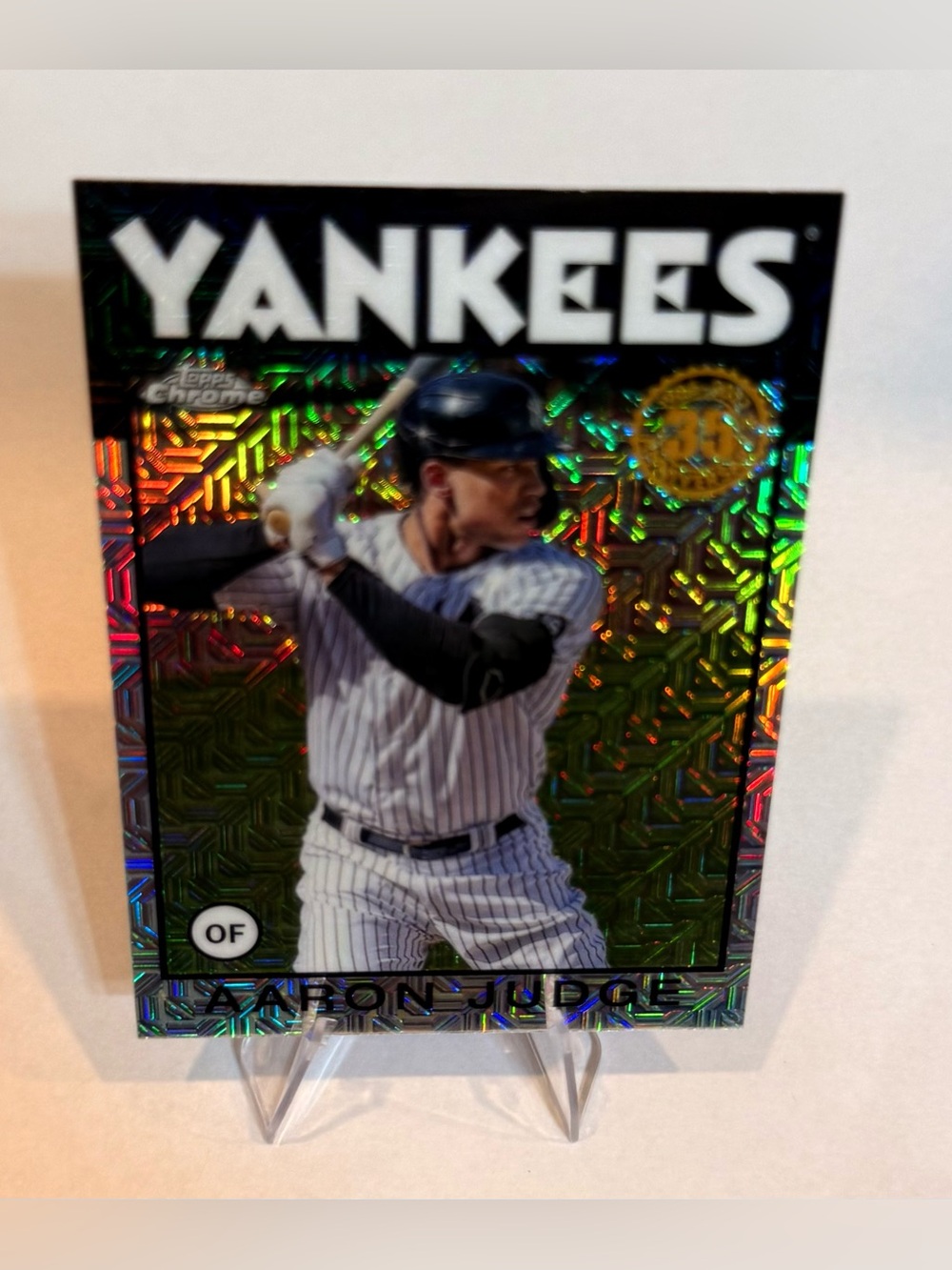 2021 Tops Chromes 35th Anniversary # 86C-2 Aaron Judge OF New York Yankees
